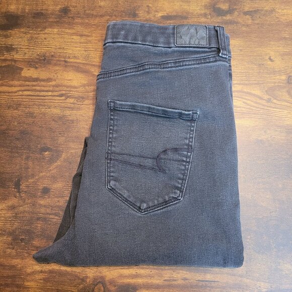 American Eagle Jeans 14 L Jeggings Curvy Highest Rise Next Level Stretch - Picture 3 of 11